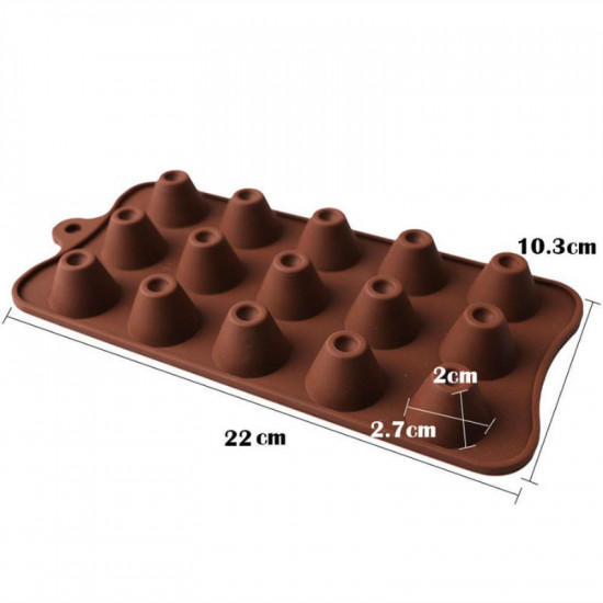 Conical Shape Silicone Chocolate Mould