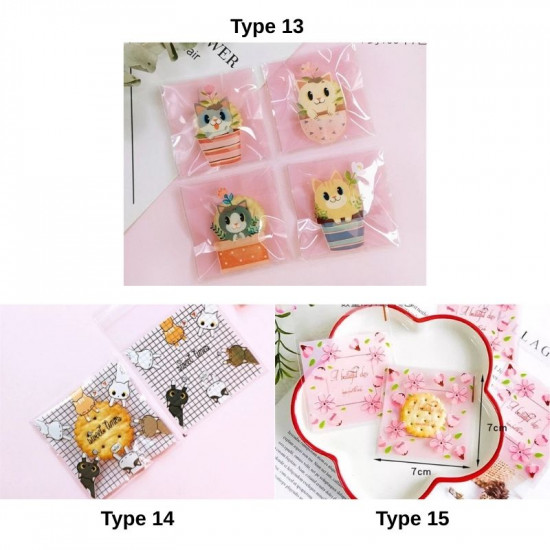 Cookie Pouch 100 Pieces (2 Random Design) Cookie Pouch 100 Pieces (2 Random Design)