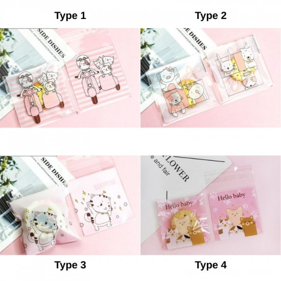 Cookie Pouch 100 Pieces (2 Random Design) Cookie Pouch 100 Pieces (2 Random Design)