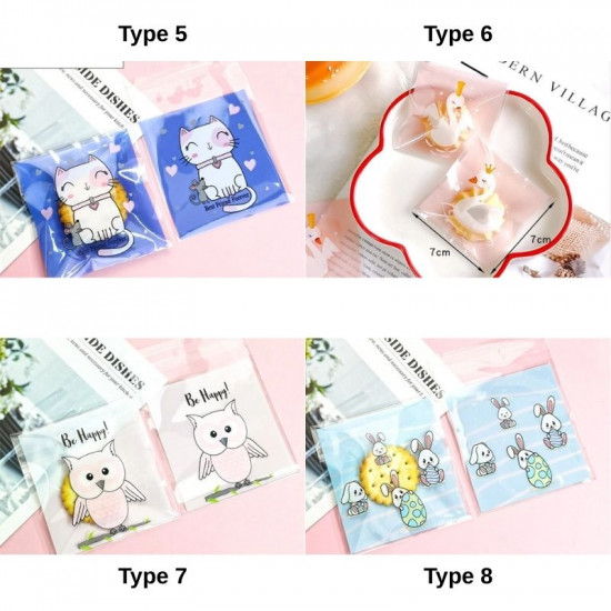 Cookie Pouch 100 Pieces (2 Random Design) Cookie Pouch 100 Pieces (2 Random Design)