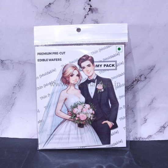 Couple Theme Wafer T379 - Tastycrafts Couple Theme Wafer T379 - Tastycrafts