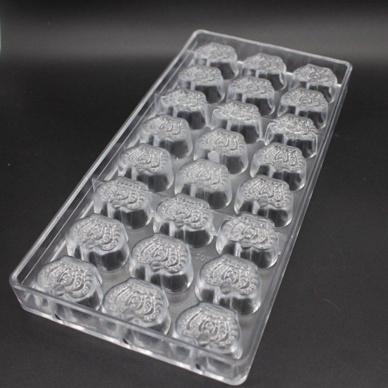 Crown Shape Polycarbonate Chocolate Mould 