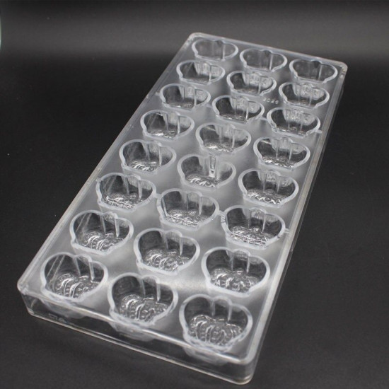 Crown Shape Polycarbonate Chocolate Mould 