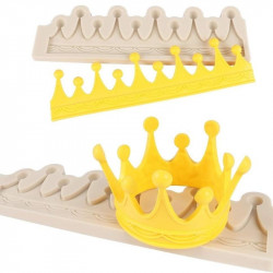 3D Circle Crown Fondant Silicone Mould