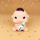 Cute Baby Boy with Feeding Bottle Cake Topper | Baby Shower Cake Topper