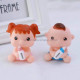 Cute Baby Boy with Feeding Bottle Cake Topper | Baby Shower Cake Topper