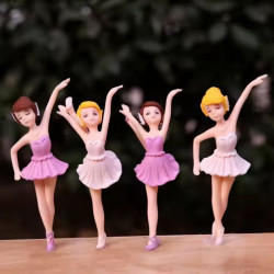 Dancing Ballerina Doll Set (Set of 4)