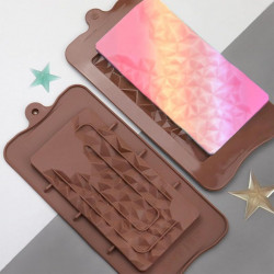 Chocolate Bar Silicone Mould - Diamond Cut