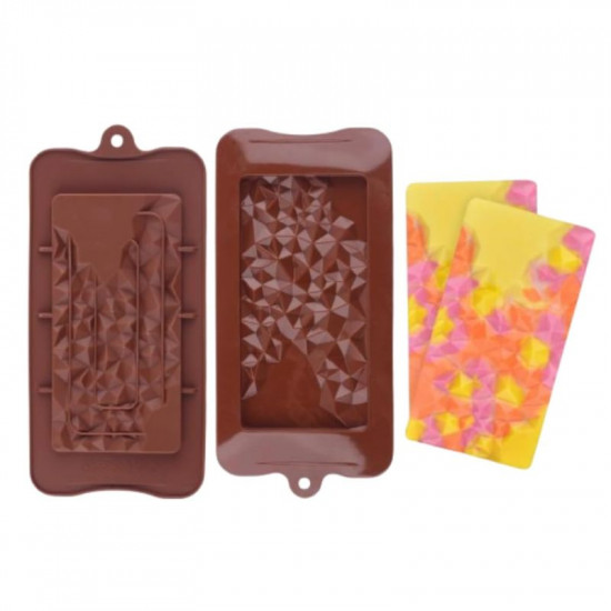 Chocolate Bar Silicone Mould - Diamond Cut