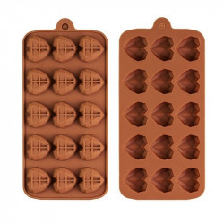 Diamond Heart Shape (15 Cavity) Silicone Chocolate Mould