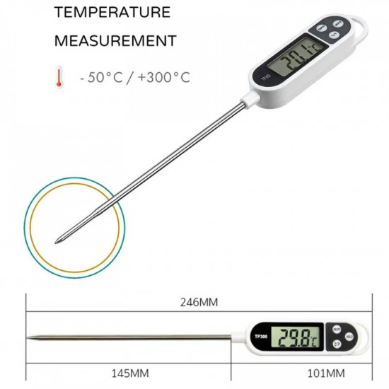 Digital Food & Liquid Thermometer TP300