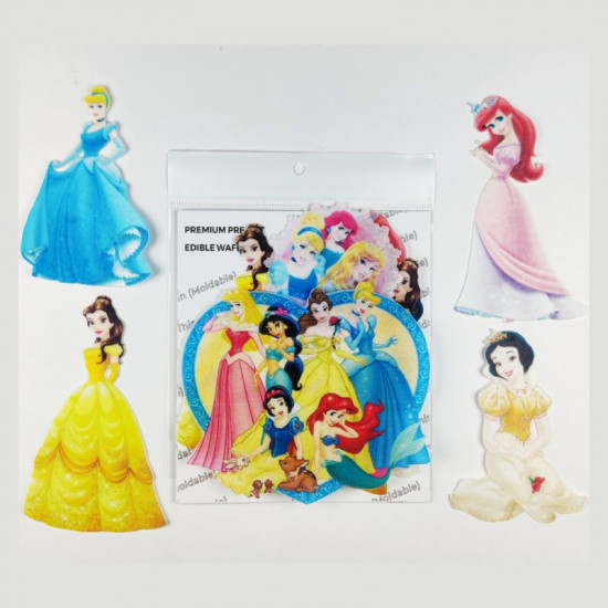 Disney Princess Full Size Wafer WPC 62 (4 Pcs Random) - Tastycrafts Economy Pack