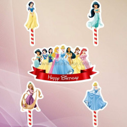 Disney Princess Paper Toppers (Set of 5)