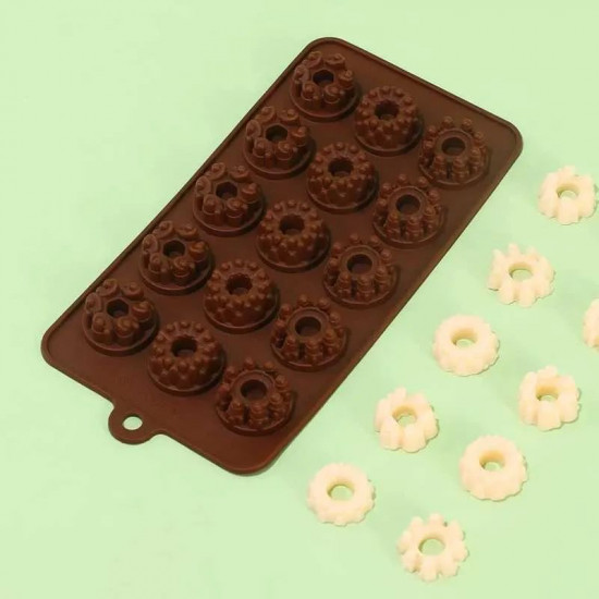 Donut Shape Silicone Chocolate Mould 15 Cavity Donut Shape Silicone Chocolate Mould 15 Cavity