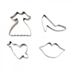 Stainless Steel Cookie Cutter Set of 4