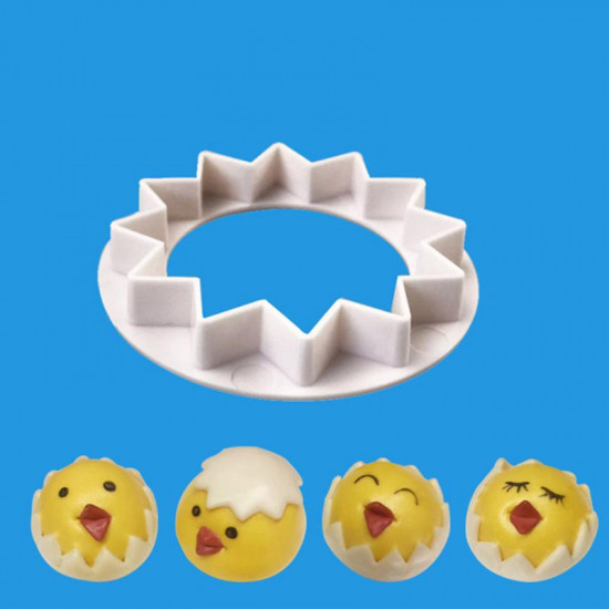 Easter Chick Zig Zag Fondant Cutter