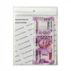 Edible Indian Currency 2000 Rupees Note Wafer Decoration - Tastycrafts