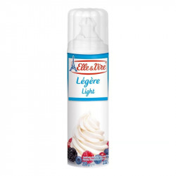 Elle & Vire Light Whipped Cream Spray Can | Sweetened French Whipped Cream - 250g 