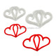 Entwined Hearts Fondant Cutter Set of 2