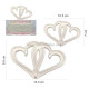 Entwined Hearts Fondant Cutter Set of 2