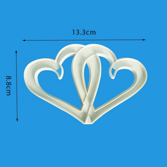 Entwined Hearts Fondant Cookie Cutter