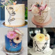 Face Art Silhouette Acrylic Cake Topper (Style 22) Face Art Silhouette Acrylic Cake Topper (Style 22)