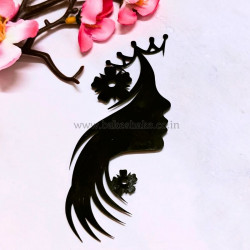 Face Art Silhouette Acrylic Cake Topper (Style 20)