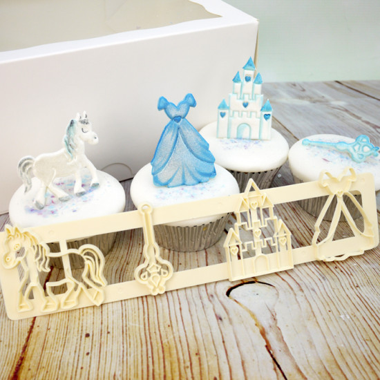 thumbnail image 2 of Cinderella’s Castle Disney Princess Cookie Cutter – 3D Printed PLA+, 7.5cm X 7cm 2 of 5