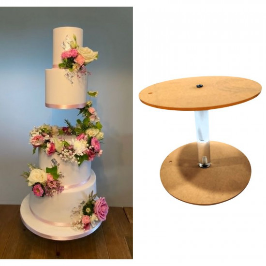 Floating 6 Inch Cake Stand With 20mm Rod