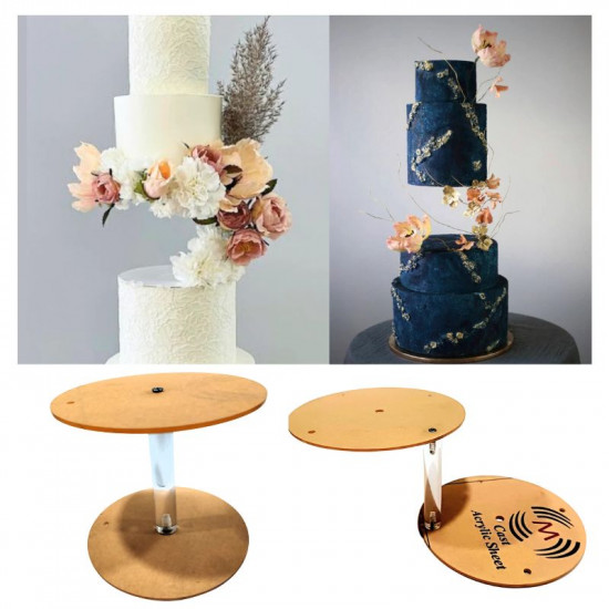 Floating 6 Inch Cake Stand With 20mm Rod