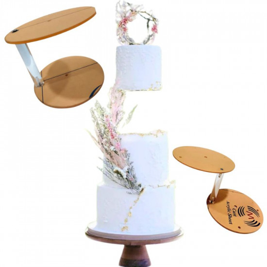 Floating 6 Inch Cake Stand With 20mm Rod