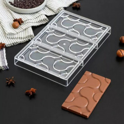 Flow Liquid Chocolate Bar Polycarbonate Chocolate Mould