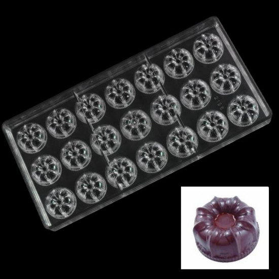 Flower Moon Polycarbonate Chocolate Mould