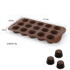 Fluted Cup Shape Silicone Chocolate Mould