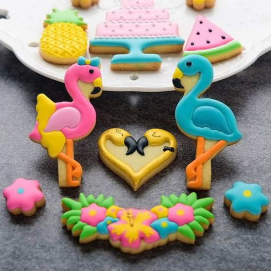 Tropical Flamingo Cookie Cutter