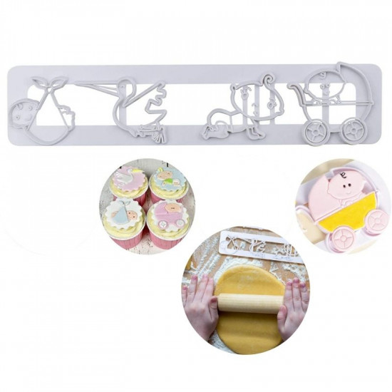 Baby Shower Theme Fondant Cutter