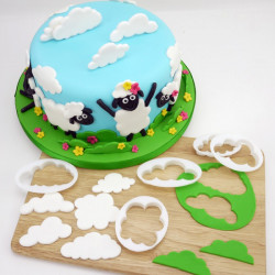 Clouds Fondant Cutter