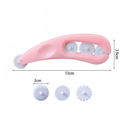Fondant Cutter and Embosser 4 Wheel Tool
