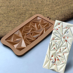 Chocolate Bar Silicone Mould - Melting Drip (Style 9)