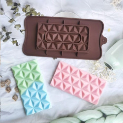 Chocolate Bar Silicone Mould - Geometrical (Style 3)