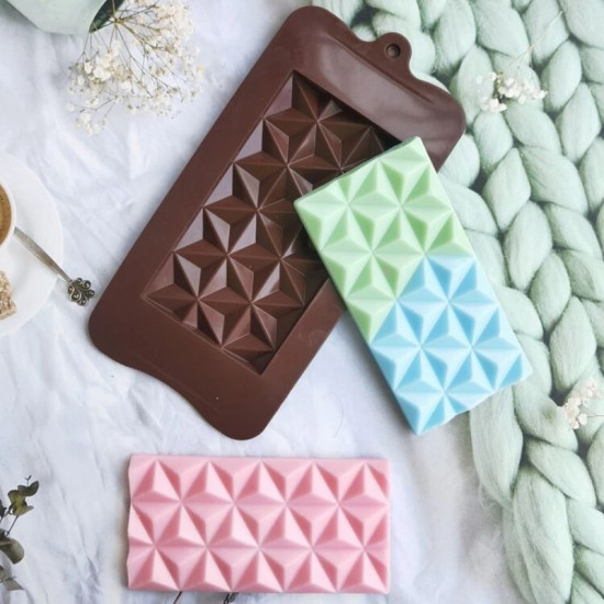Chocolate Bar Silicone Mould - Geometrical (Style 3)