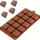 Gift Box Shape (15 Cavity) Silicone Chocolate Mould Gift Box Shape (15 Cavity) Silicone Chocolate Mould
