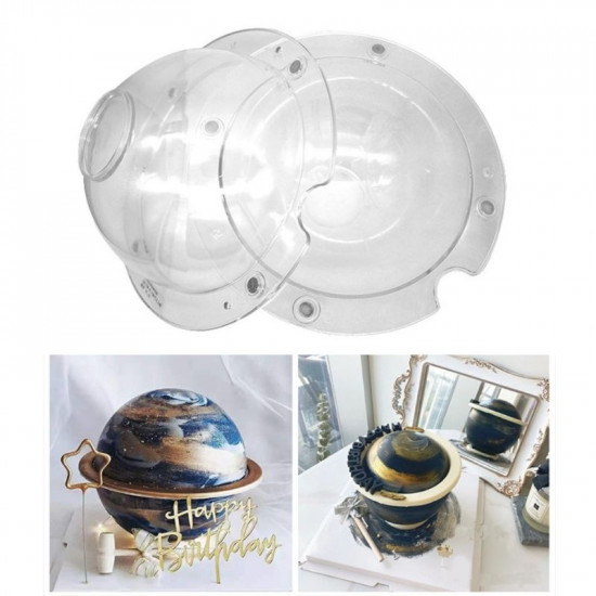 Round Globe Shape 3D Acrylic Chocolate Mould