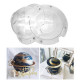 Round Globe Shape 3D Acrylic Chocolate Mould Round Globe Shape 3D Acrylic Chocolate Mould