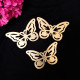 Acrylic Gold Butterflies For Cake Decoration (Set of 10)