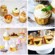 Golden Aluminium Foil Baking Cups / Muffin Liners