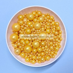 Gold Pearl Sprinkle Mix Sizes - 23 (250g)