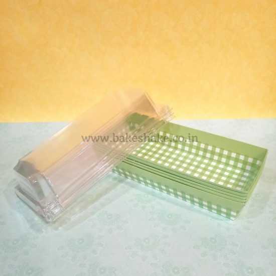 Green Checks Rectangular Bake And Serve Cake Mould