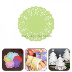 Green Paper Doilies (6.5 inch)