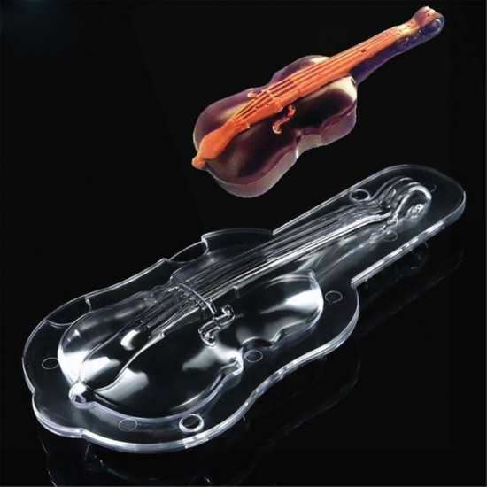 Guitar Shape 3D Polycarbonate Chocolate Mould